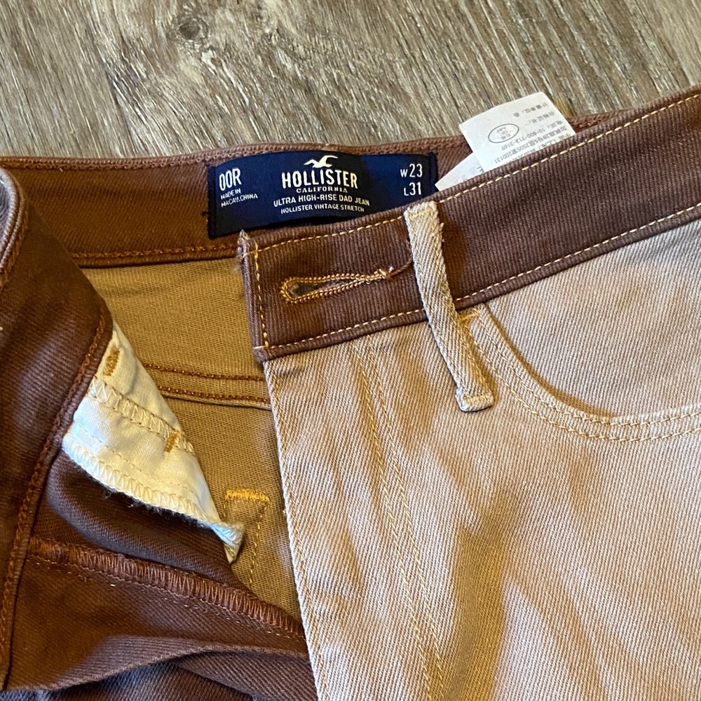 Hollister Two-Tone Brown and Tan Pants